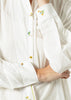 Pleated Sleeve Tunic in White