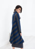 Petale Coat in Silver/Blue