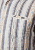 Linen Western Shirt in Beige/Blue