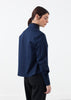 Sheer Silk Collar Button Up